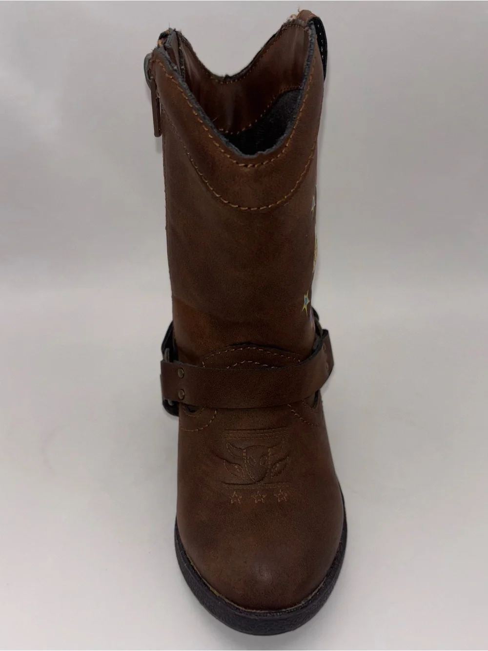Disney Pixar Toy Story Woody & Forky Cowboy Boots Kids Size 6 Western Brown